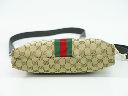 GUCCI シェリーライン GGキャンバス ショルダーバッグ ベージュ 388926