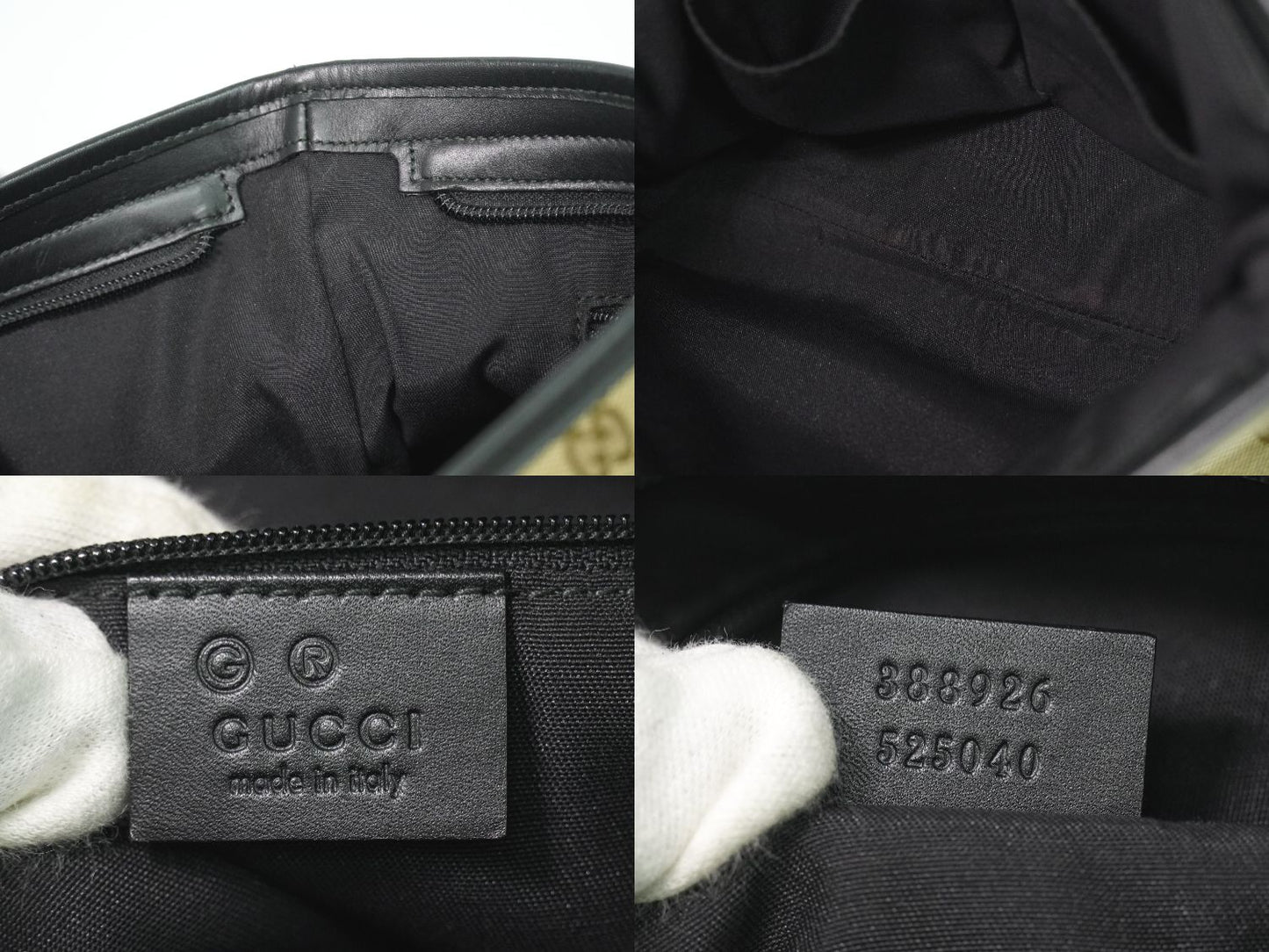 GUCCI シェリーライン GGキャンバス ショルダーバッグ ベージュ 388926