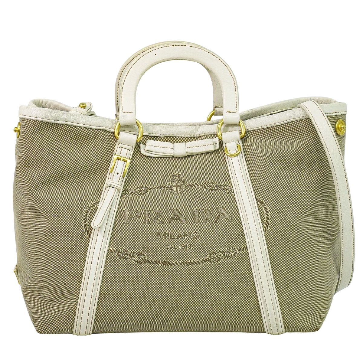 PRADA 2WAY ショルダーバッグ ベージュ