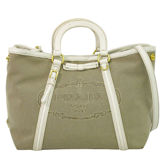 PRADA 2WAY ショルダーバッグ ベージュ