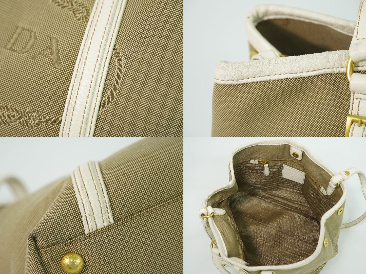 PRADA 2WAY ショルダーバッグ ベージュ