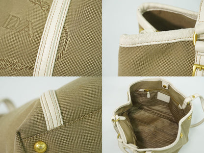 PRADA 2WAY ショルダーバッグ ベージュ