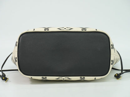 LOUIS VUITTON ネヴァーフル MM モノグラム アンプラント レザー トートバッグ クレーム M46039