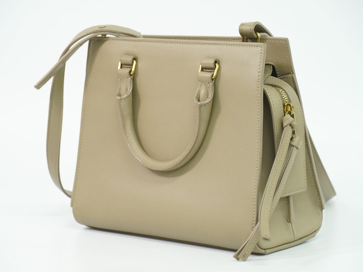 SAINT LAURENT イーストサイド スモール 2WAY ショルダーバッグ グレージュ