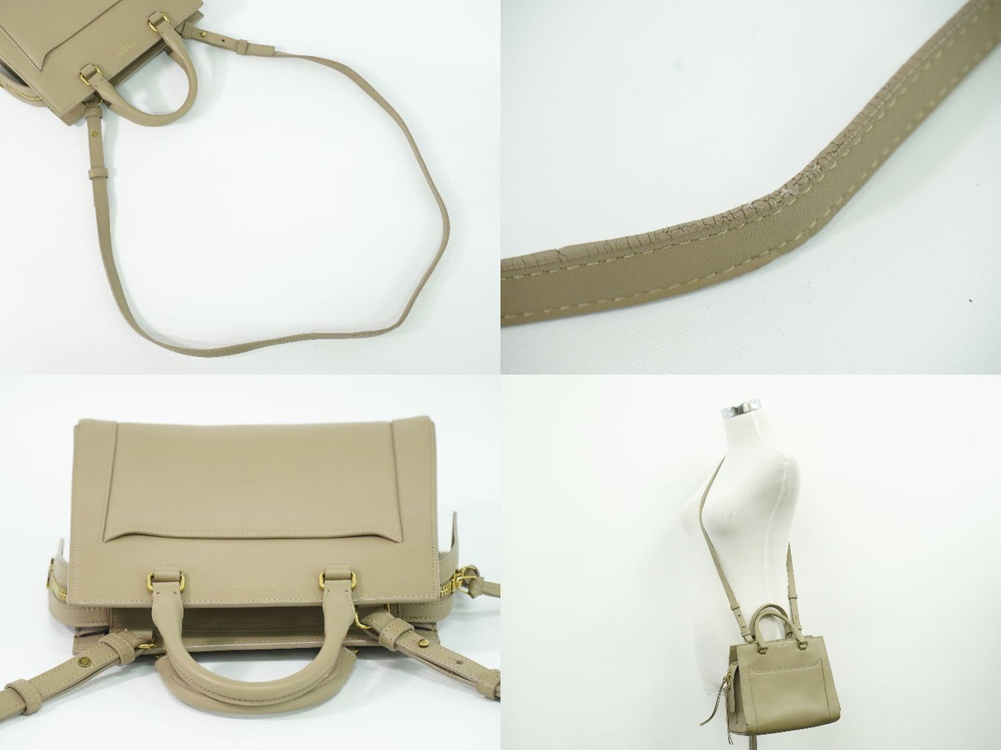 SAINT LAURENT イーストサイド スモール 2WAY ショルダーバッグ グレージュ