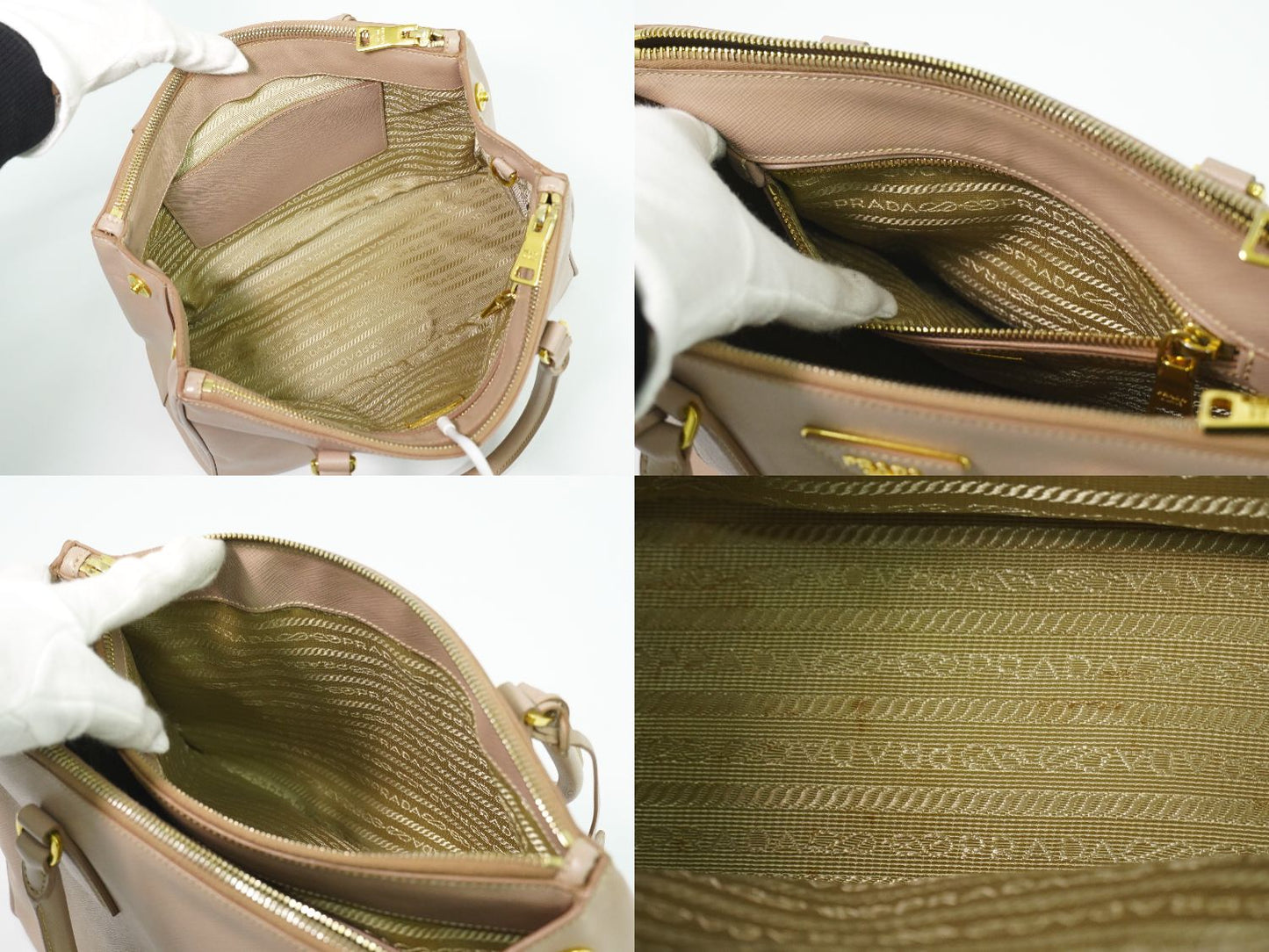 PRADA ガレリア 2WAY ショルダーバッグ ピンク BN1801
