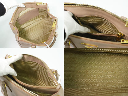 PRADA ガレリア 2WAY ショルダーバッグ ピンク BN1801