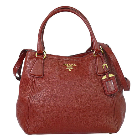 PRADA 2WAY ショルダーバッグ ボルドー