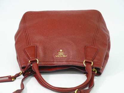 PRADA 2WAY ショルダーバッグ ボルドー