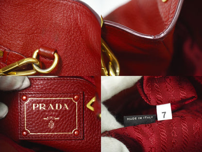 PRADA 2WAY ショルダーバッグ ボルドー