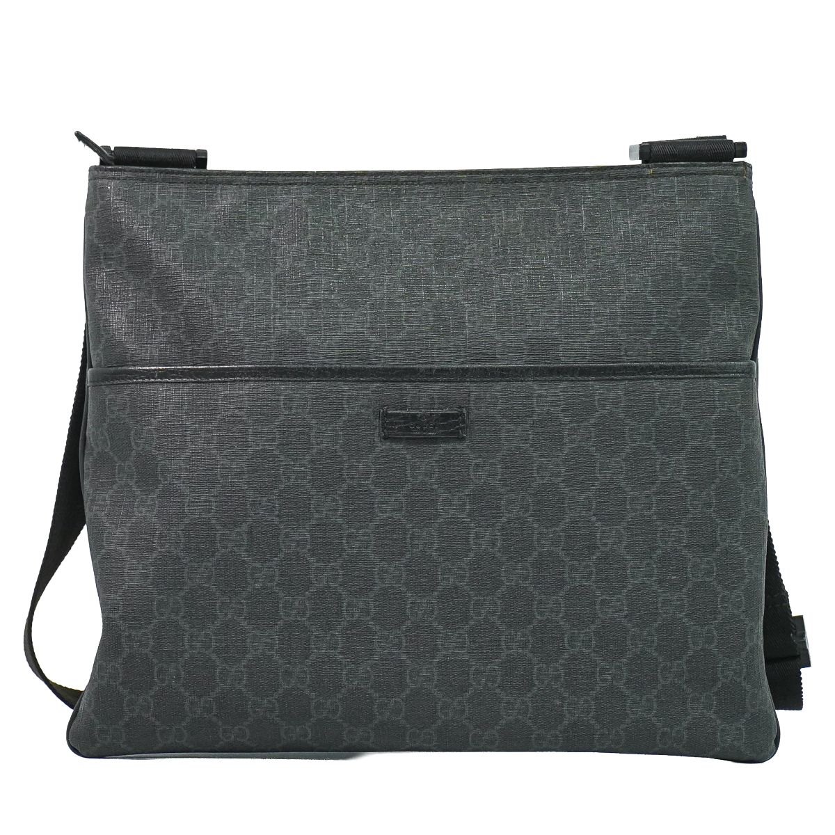 GUCCI GGスプリーム ショルダーバッグ ブラック 162904