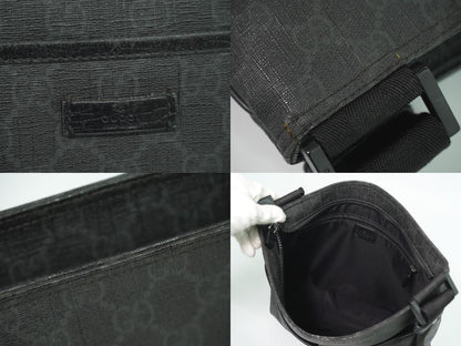 GUCCI GGスプリーム ショルダーバッグ ブラック 162904