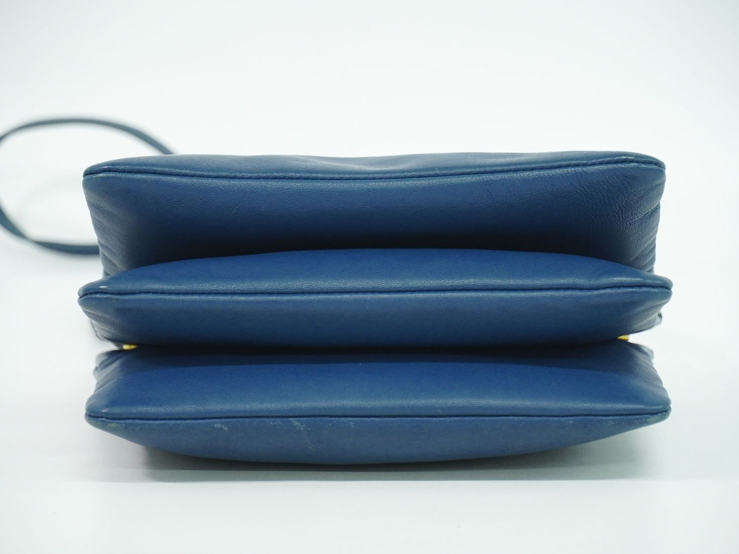 CELINE トリオ スモール ショルダーバッグ ブルー