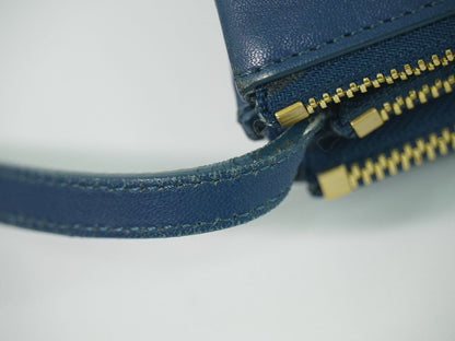 CELINE トリオ スモール ショルダーバッグ ブルー