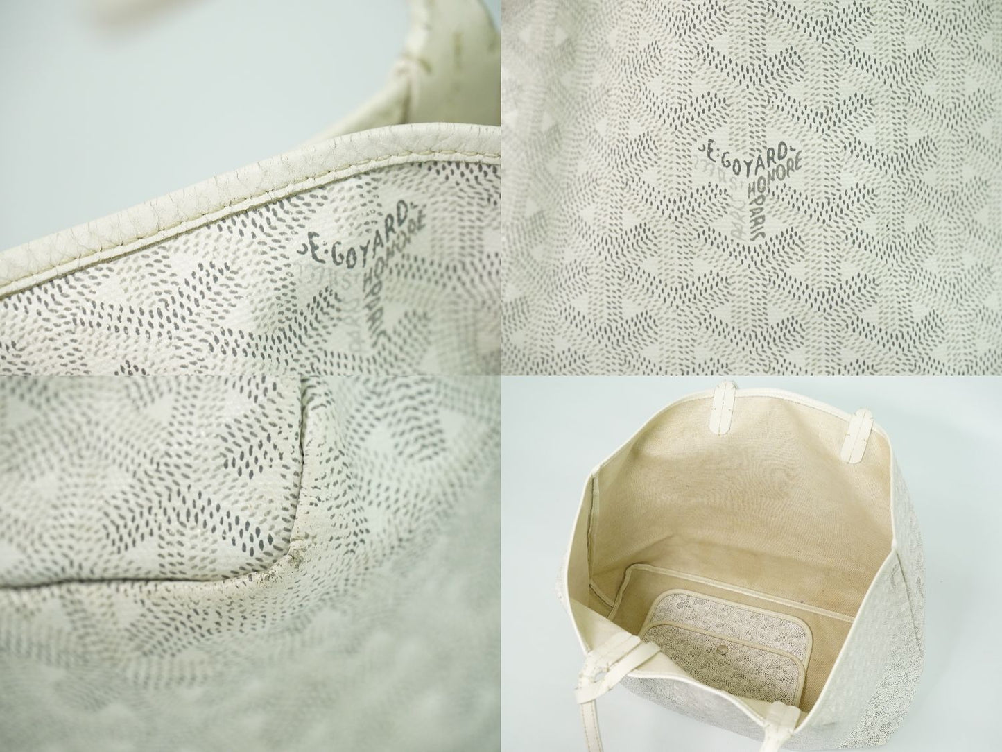 GOYARD サンルイ PM トートバッグ ホワイト