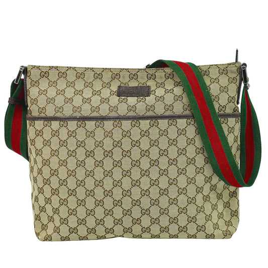 GUCCI シェリーライン GGキャンバス ショルダーバッグ ベージュ 189751