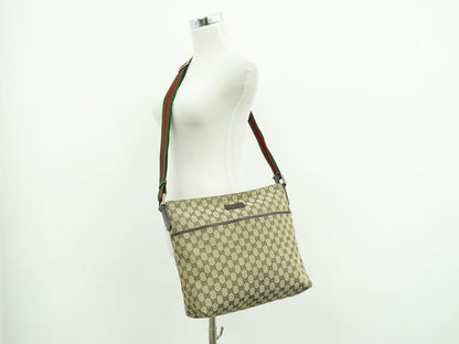 GUCCI シェリーライン GGキャンバス ショルダーバッグ ベージュ 189751