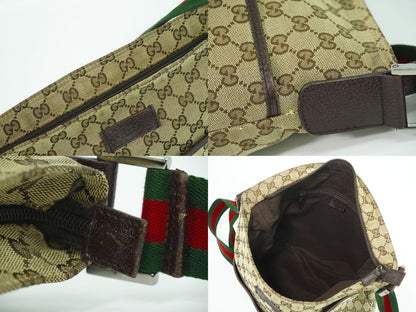 GUCCI シェリーライン GGキャンバス ショルダーバッグ ベージュ 189751