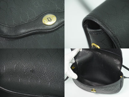 Christian Dior ハニカム柄 ショルダーバッグ ブラック