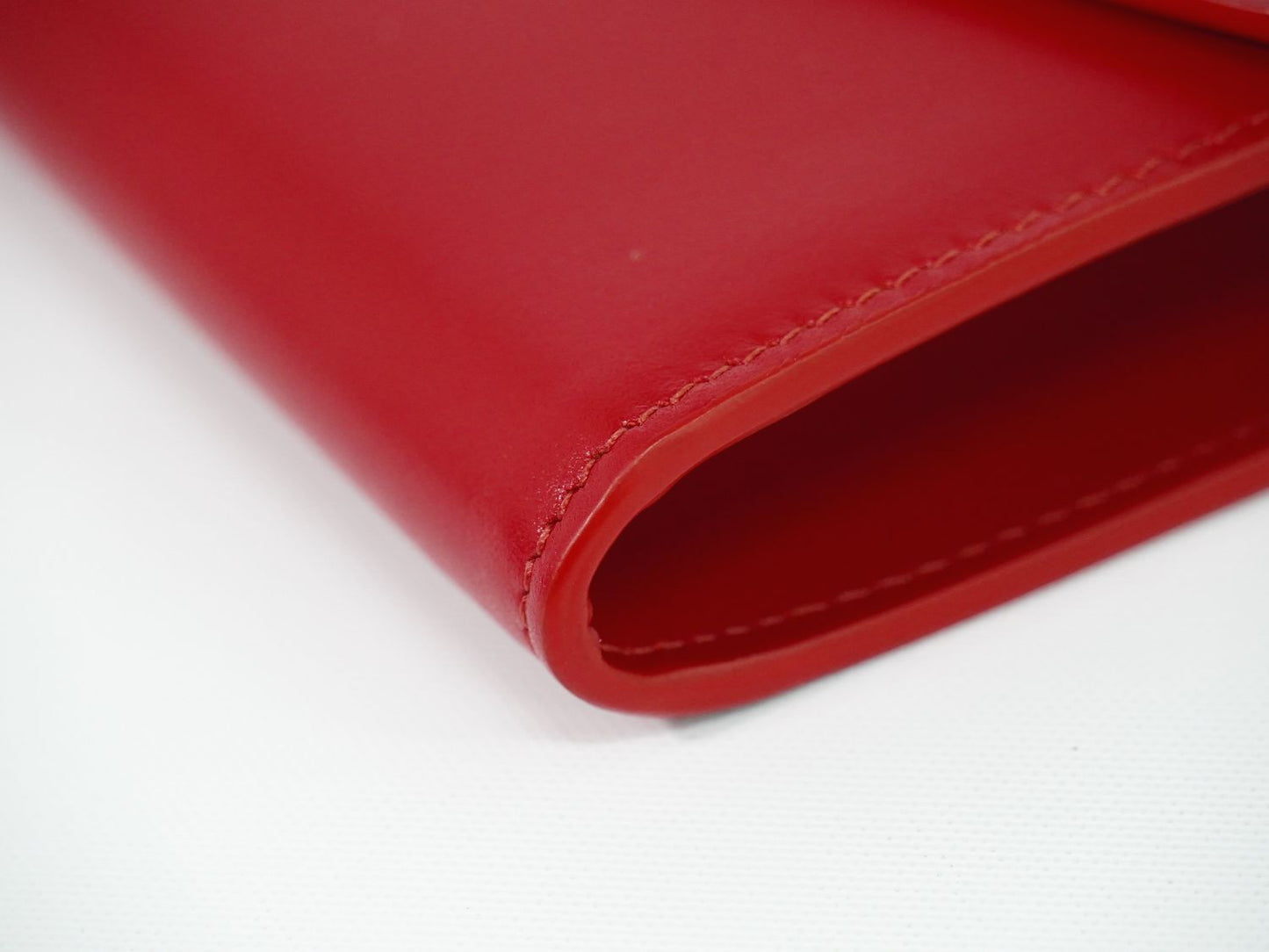 CELINE C チェーン ショルダーウォレット レッド