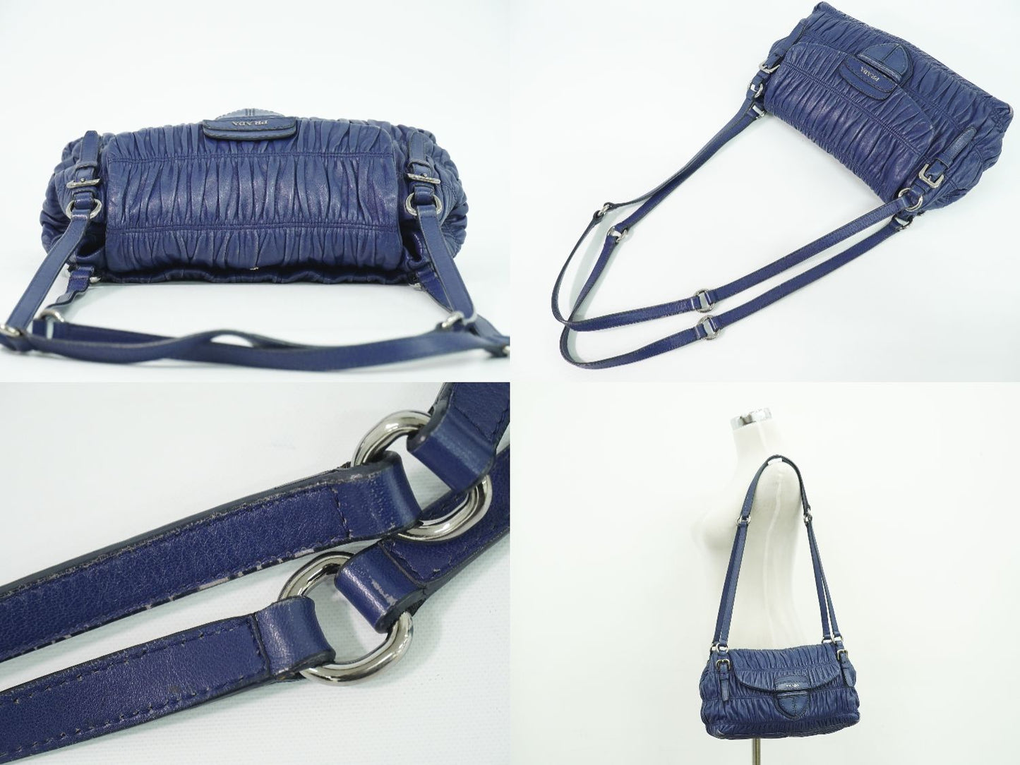 PRADA ショルダーバッグ ネイビー BR4716