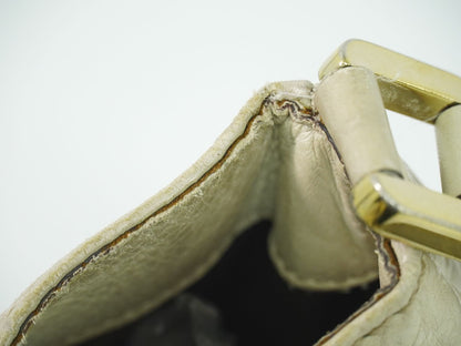 GUCCI グッチシマ レザー ショルダーバッグ ホワイト 233608