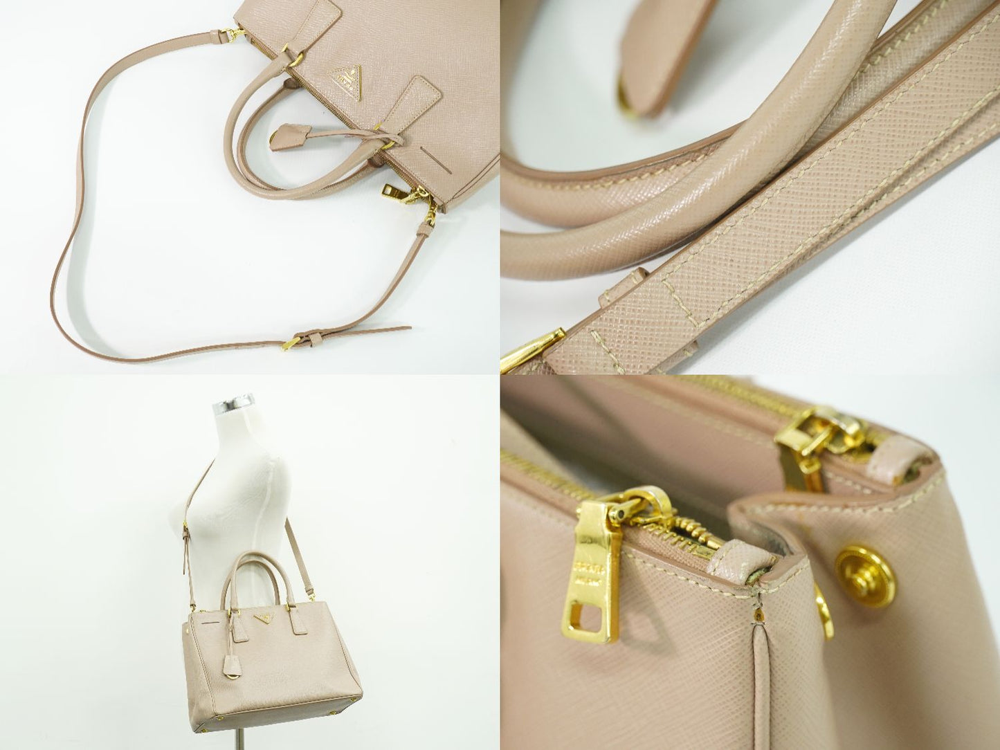 PRADA ガレリア 2WAY ショルダーバッグ ピンク BN2274