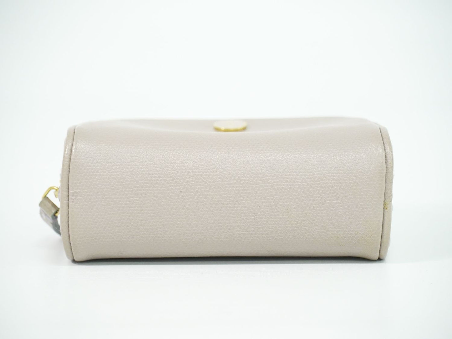 CHANEL ココボタン ポーチ グレージュ