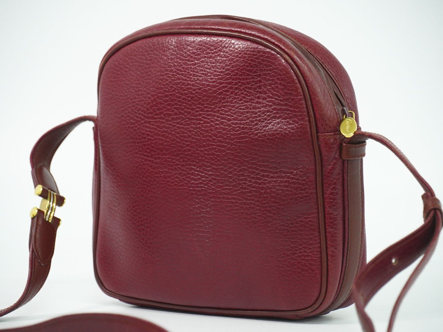 Cartier マストライン ショルダーバッグ ボルドー