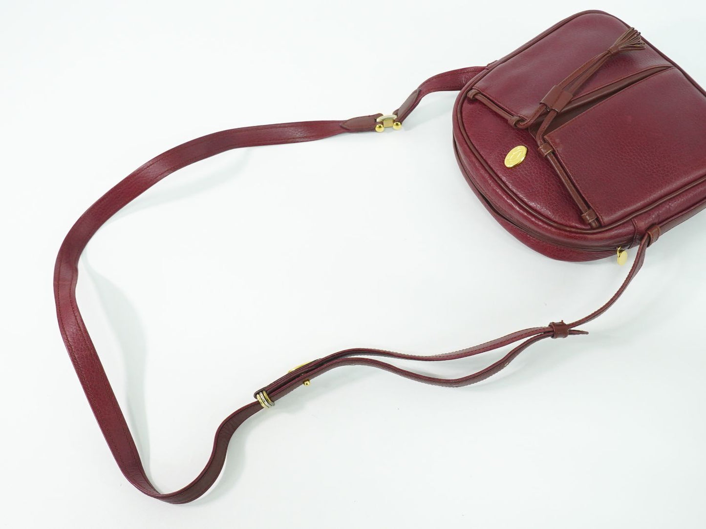 Cartier マストライン ショルダーバッグ ボルドー