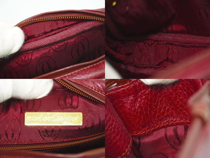 Cartier マストライン ショルダーバッグ ボルドー