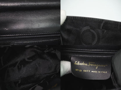 Salvatore Ferragamo ヴァラ リボン ハンドバッグ ブラック