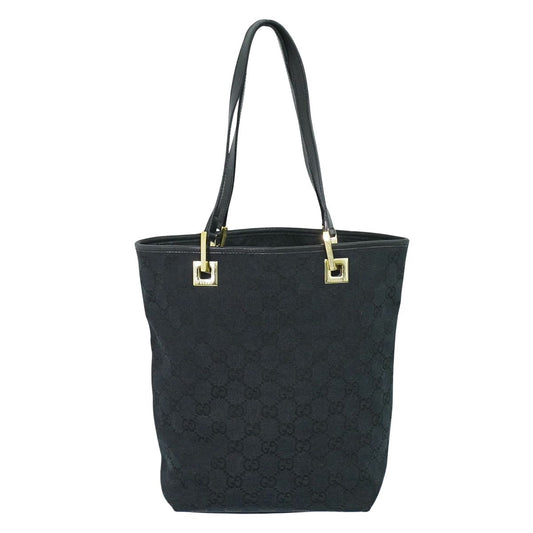 GUCCI GGキャンバス トートバッグ ブラック 002.1099