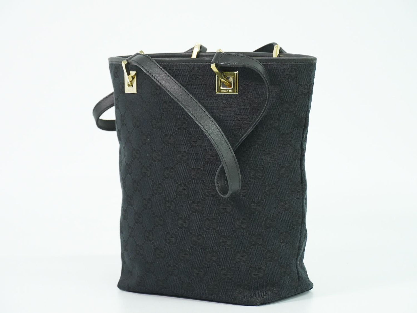 GUCCI GGキャンバス トートバッグ ブラック 002.1099