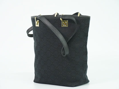 GUCCI GGキャンバス トートバッグ ブラック 002.1099