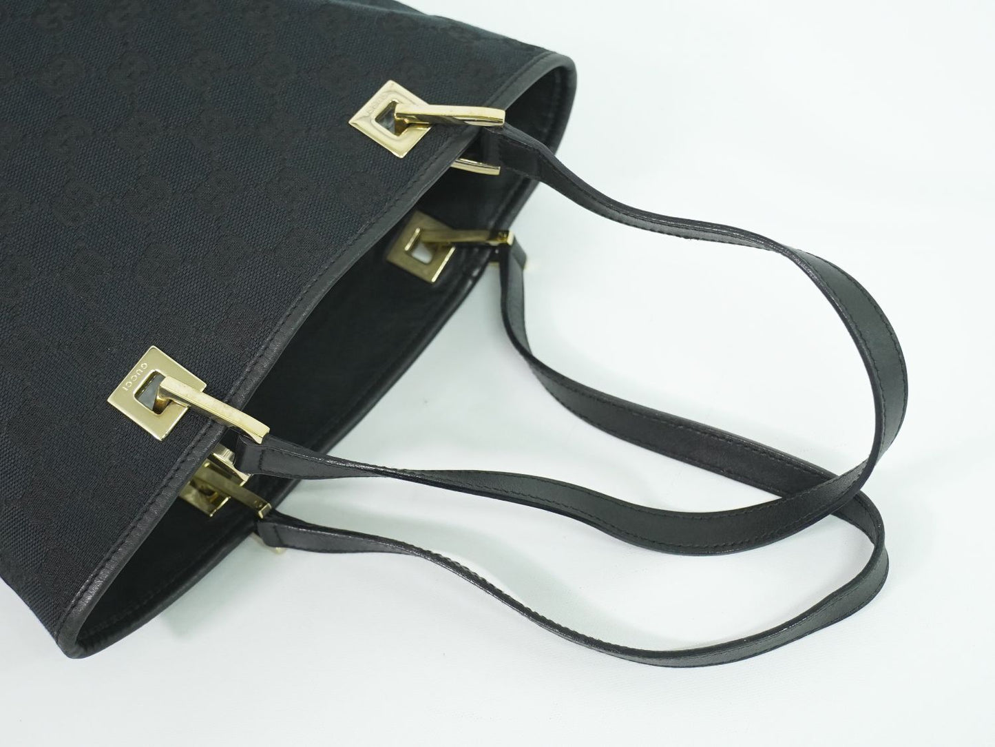 GUCCI GGキャンバス トートバッグ ブラック 002.1099