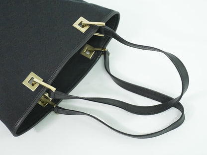 GUCCI GGキャンバス トートバッグ ブラック 002.1099