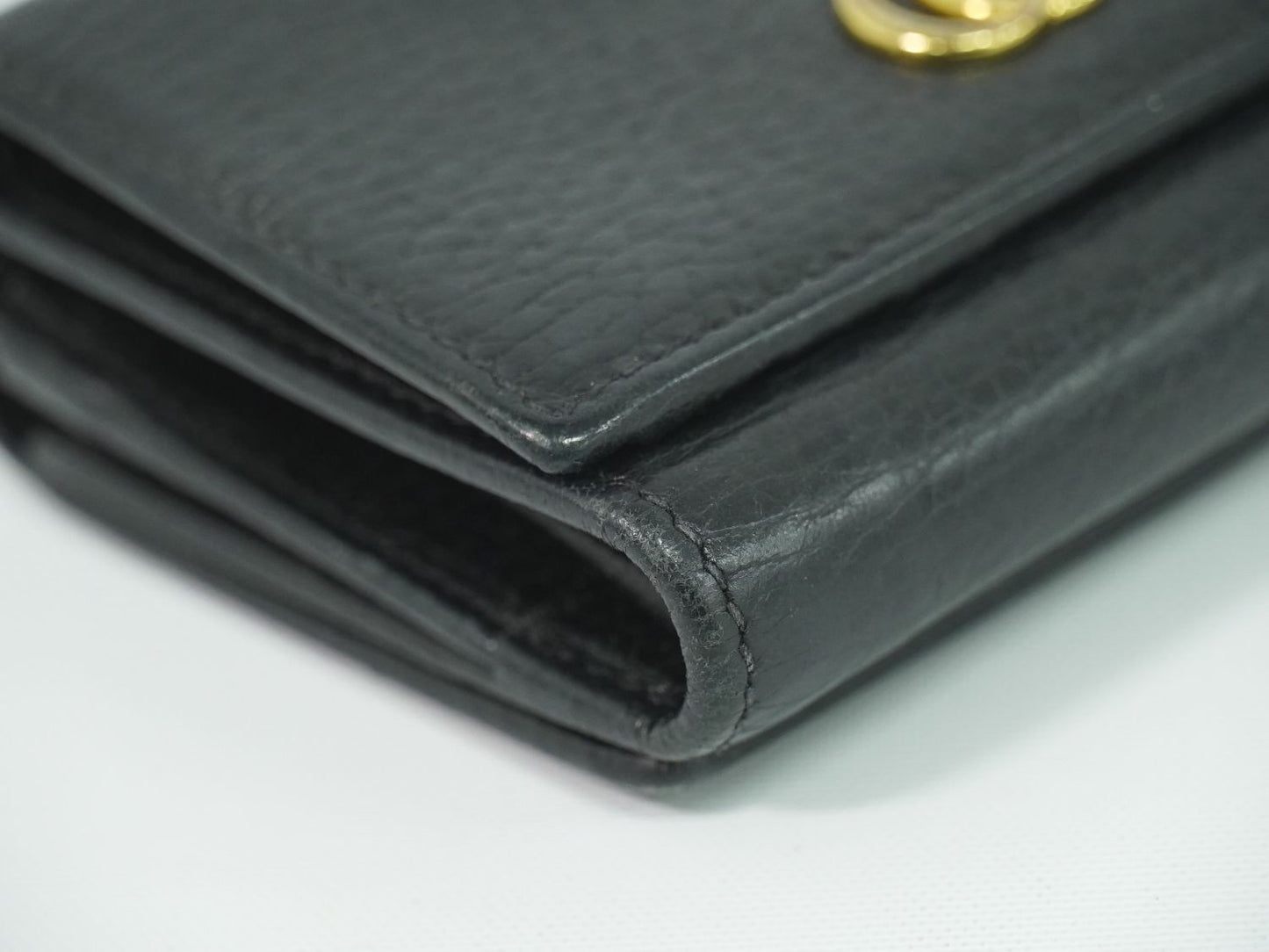 GUCCI プチマーモント 折財布 ブラック 474746