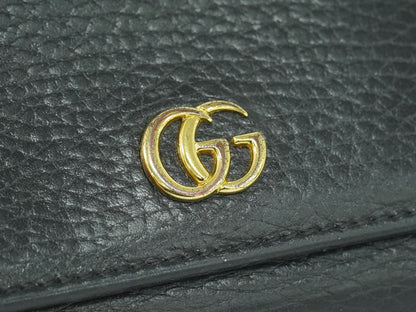GUCCI プチマーモント 折財布 ブラック 474746