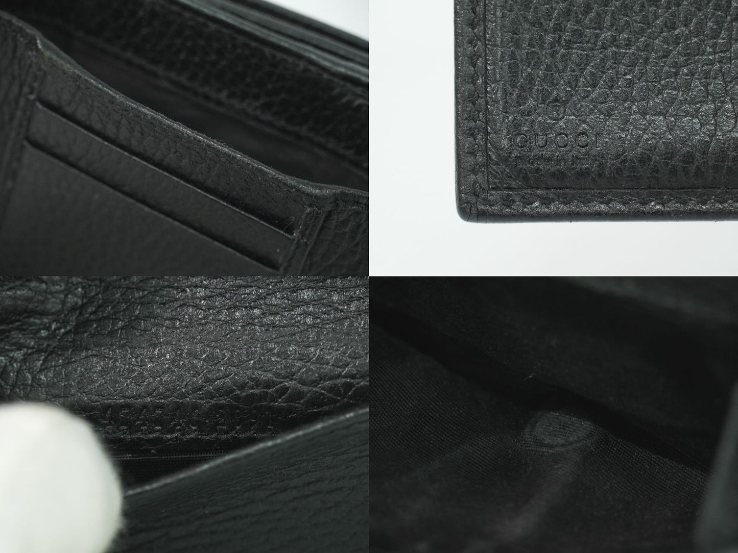 GUCCI プチマーモント 折財布 ブラック 474746