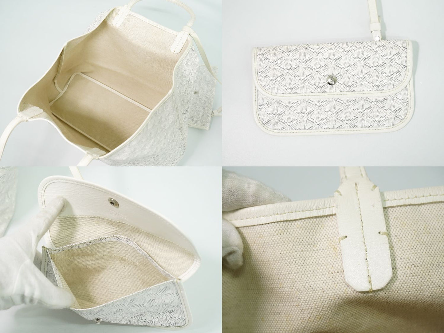 GOYARD サンルイ PM トートバッグ ホワイト