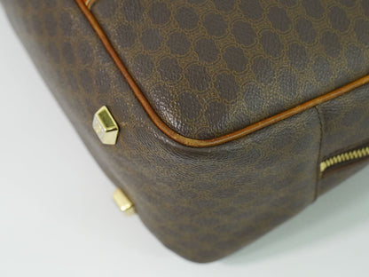 CELINE マカダム ショルダーバッグ ブラウン