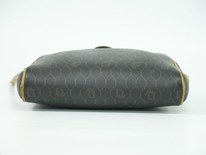 Christian Dior ハニカム柄 ショルダーバッグ ブラック