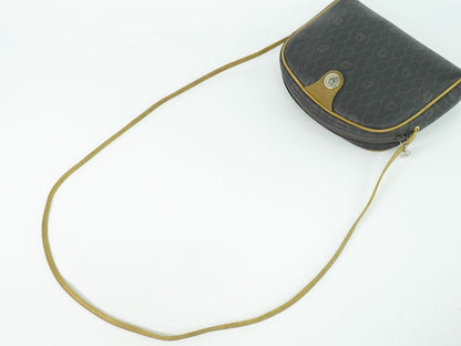 Christian Dior ハニカム柄 ショルダーバッグ ブラック