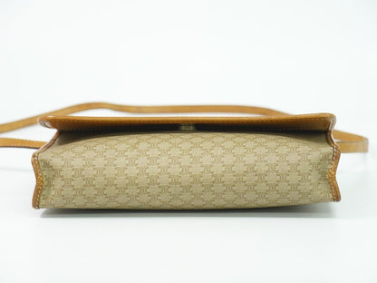 CELINE マカダム 2WAY ショルダーバッグ ベージュ