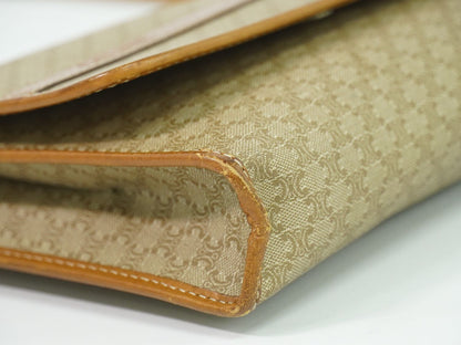 CELINE マカダム 2WAY ショルダーバッグ ベージュ