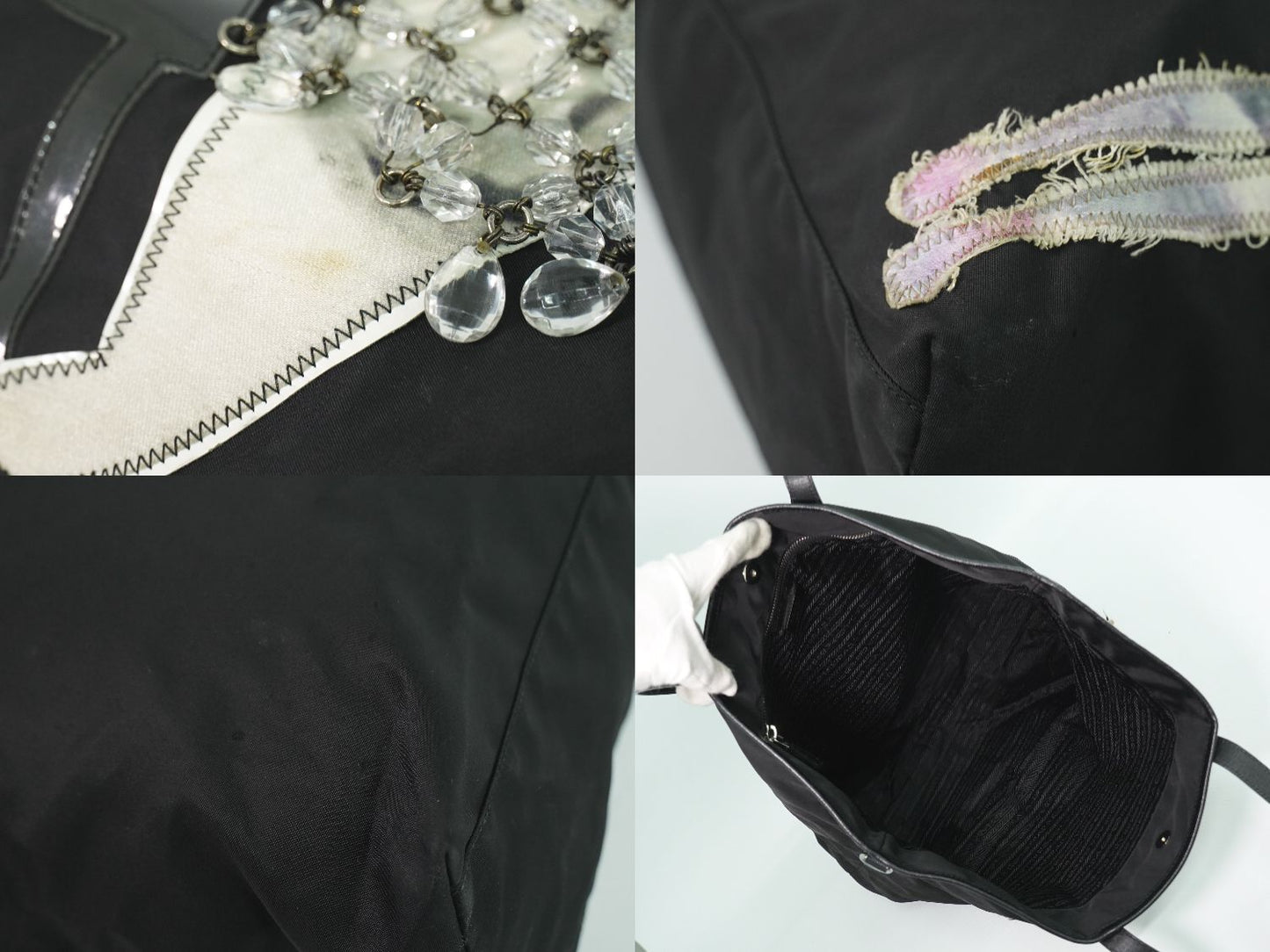 PRADA ロボットコレクション ショルダーバッグ ブラック マルチカラー