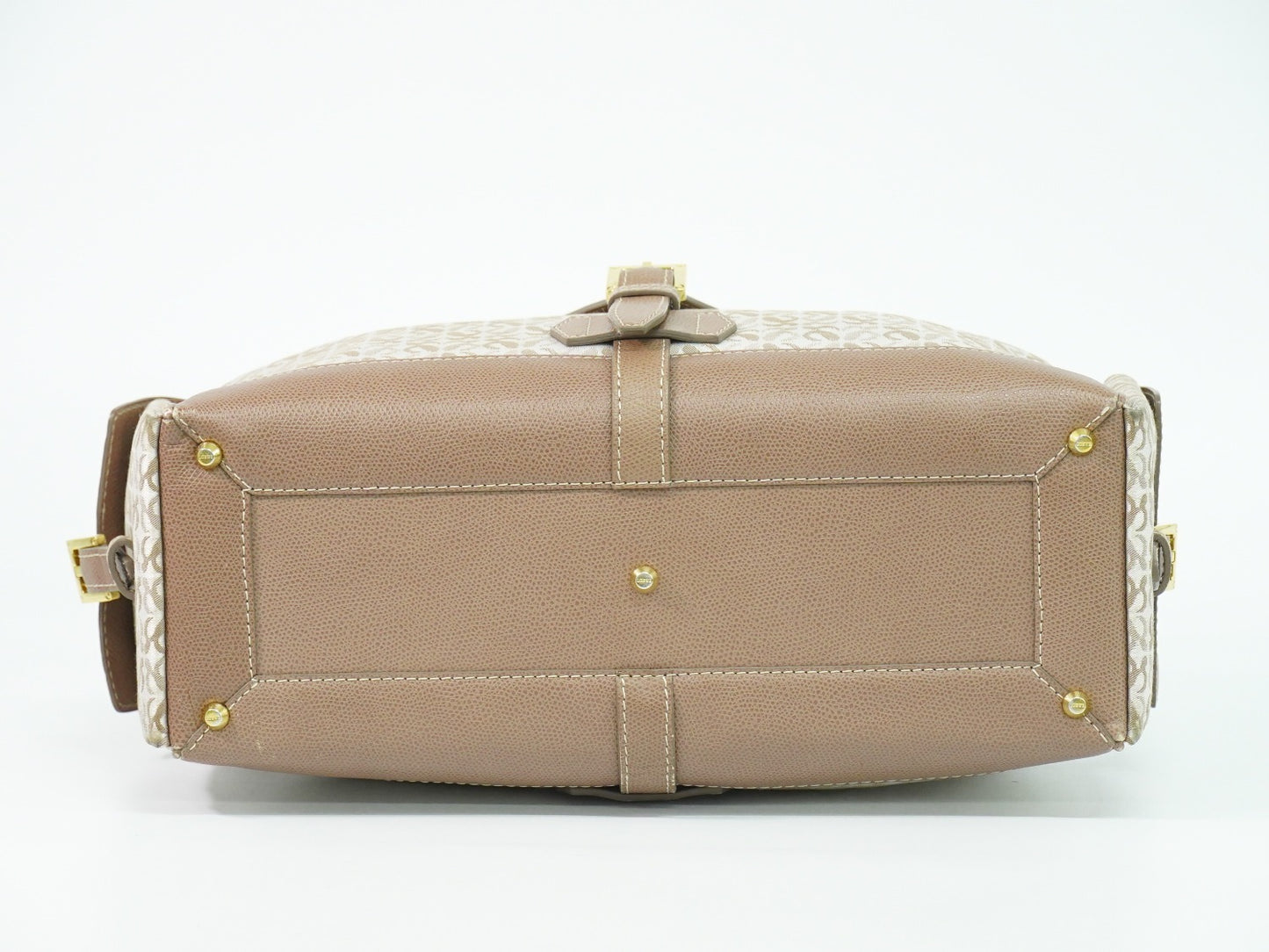 LOEWE リピート アナグラム ハンドバッグ ベージュ ピンクベージュ