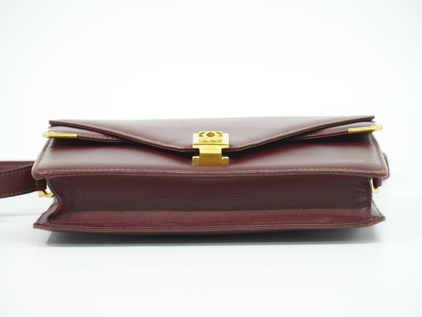 Cartier マストライン ショルダーバッグ ボルドー