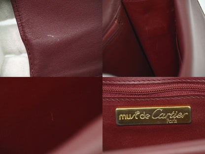 Cartier マストライン ショルダーバッグ ボルドー